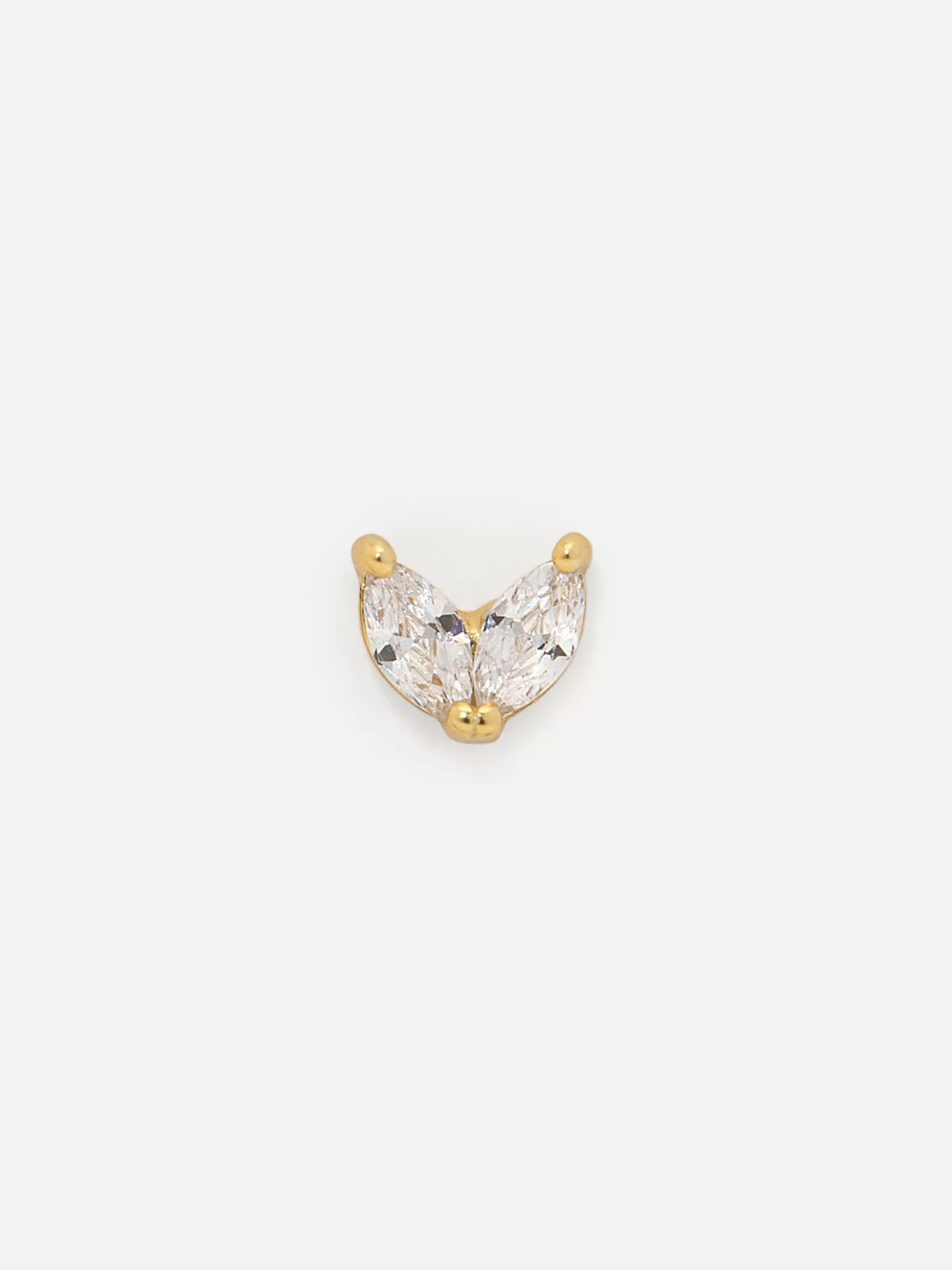 Les Soeurs Boucle D'Oreille Jolie Feuille Double New